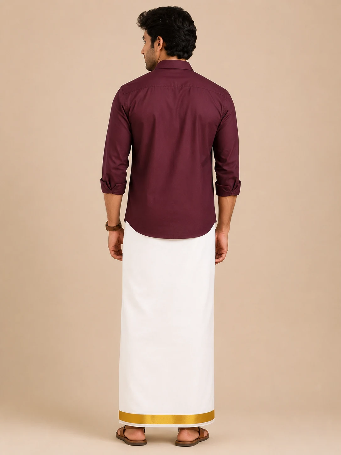 UATHAYAM MAHARAJ JARI GOLD 1.5, image 2