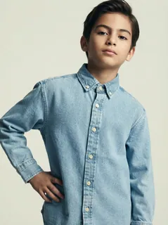 ATTOM KIDS DENIM F/S SHIRT 1