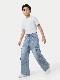 ZOORA KIDS DENIM CARGO PANT 1