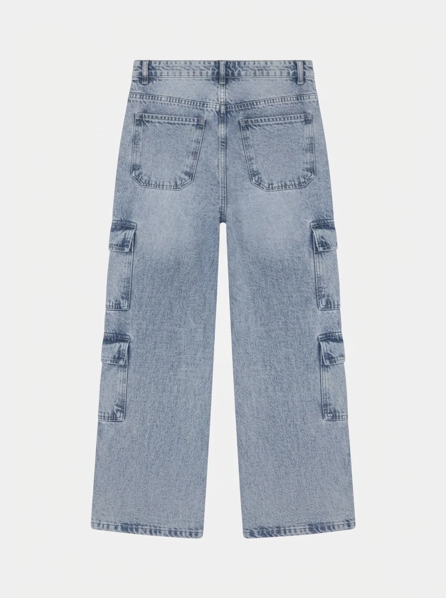 ZOORA KIDS DENIM CARGO PANT, image 4
