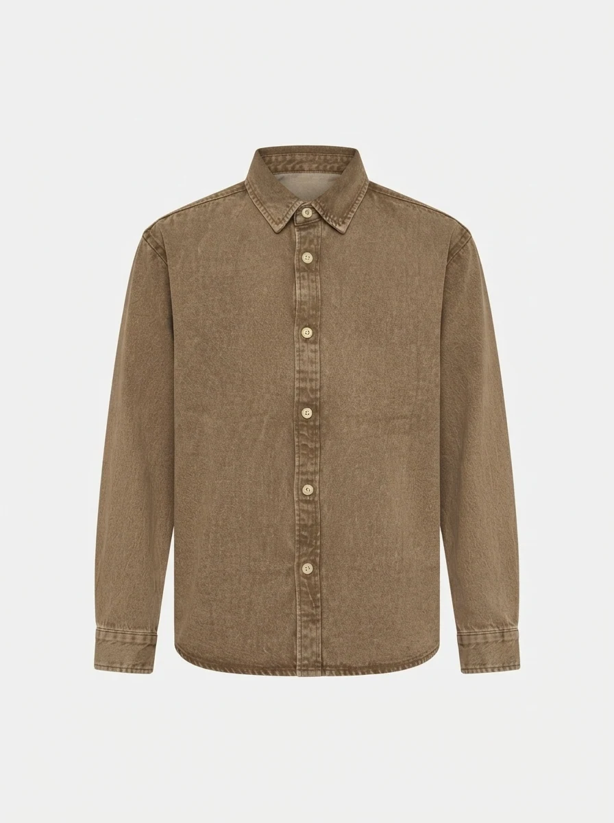 MON PET BOYS DENIM F/S SHIRT, image 3