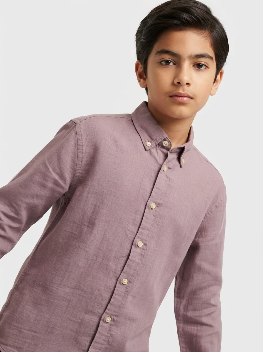 ATTOM KIDS LINEN F/S SHIRT