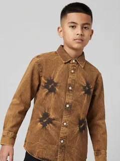 URBAN MICKEY KIDS DENIM SHADE F/S SHIRT 1