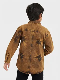 URBAN MICKEY KIDS DENIM SHADE F/S SHIRT 2