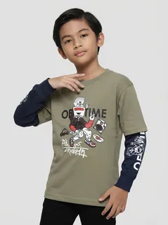ZEROCOAT KIDS R/N DR SLV TSHIRT 1