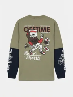 ZEROCOAT KIDS R/N DR SLV TSHIRT 4