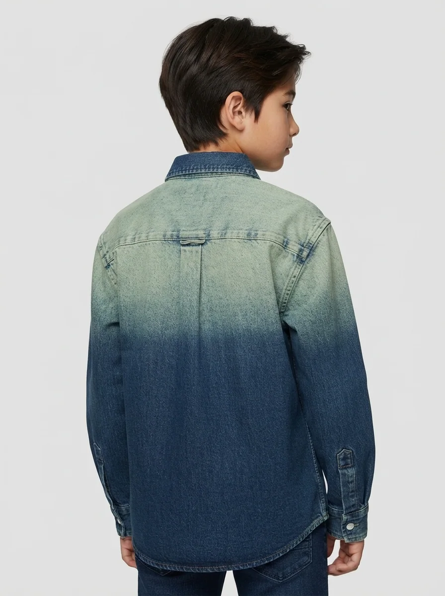 URBANITAS KIDS DENIM F/S SHIRT, image 2