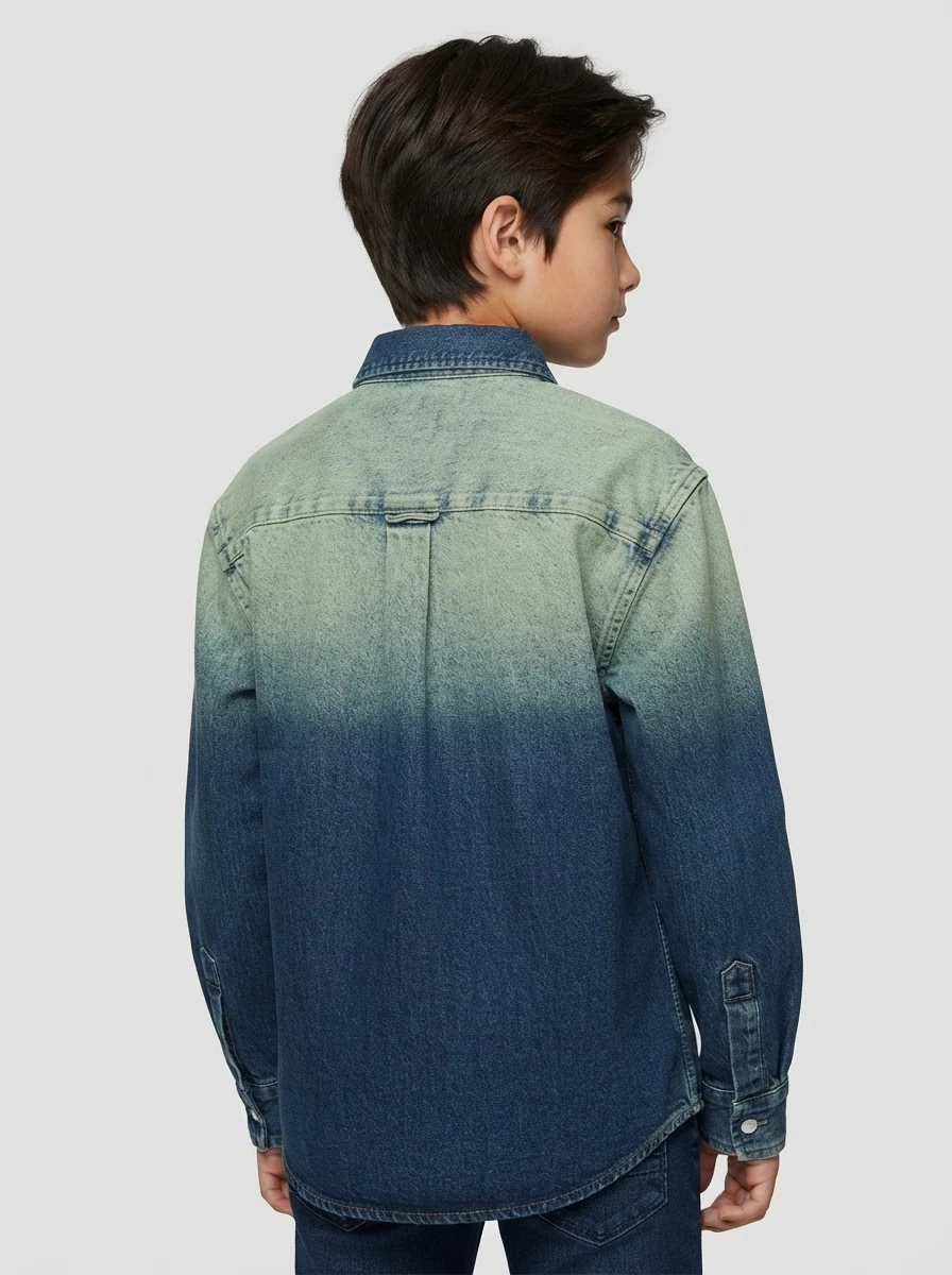 URBANITAS KIDS DENIM F/S SHIRT, image 2