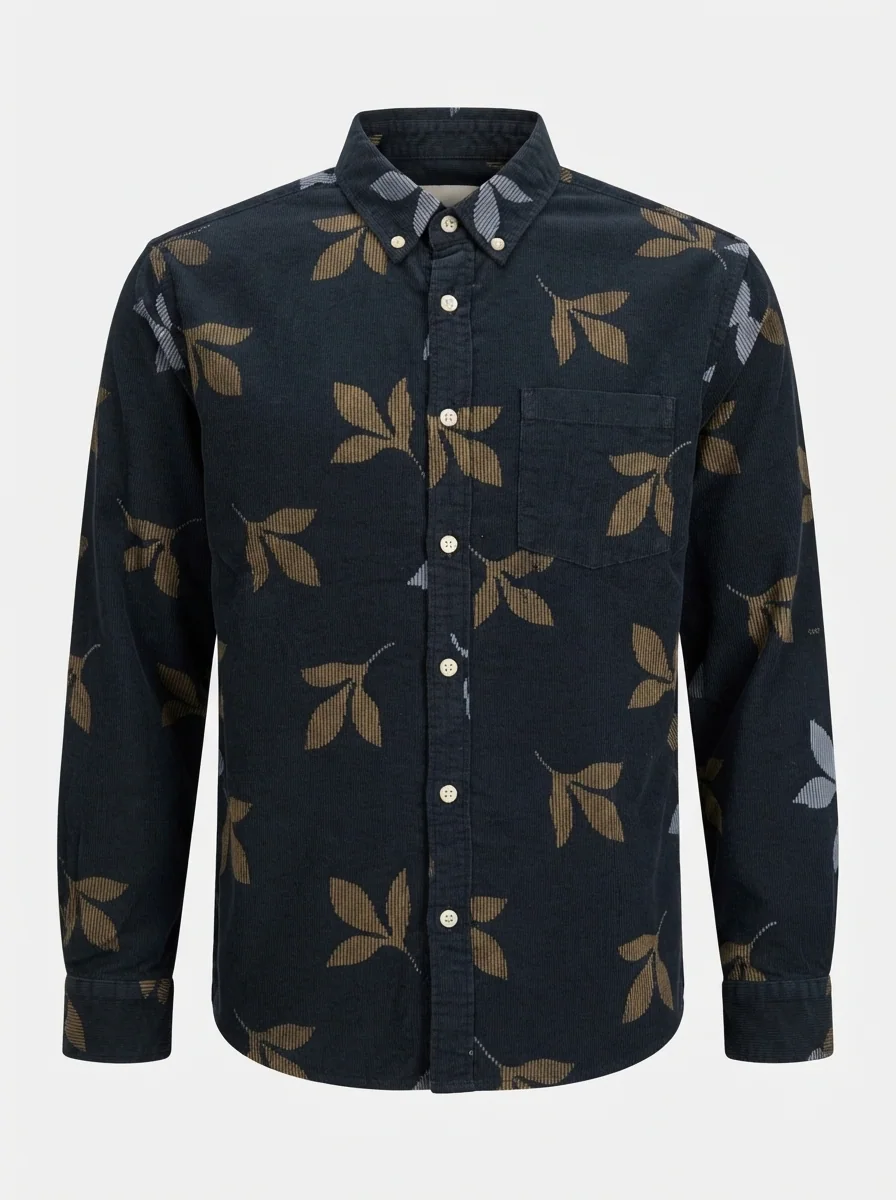ATTOM KIDS CORDUROY PRINT F/S SHIRT, image 3