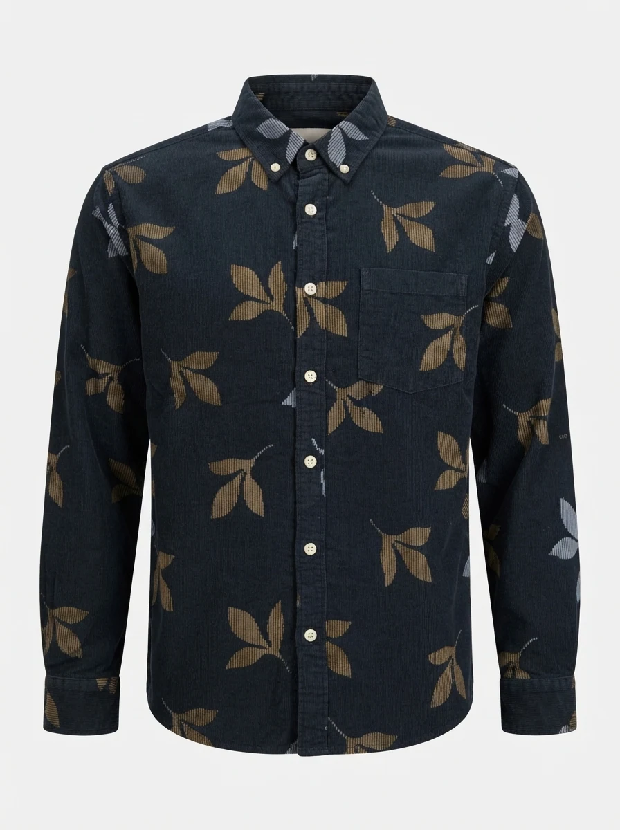 ATTOM KIDS CORDUROY PRINT F/S SHIRT, image 3