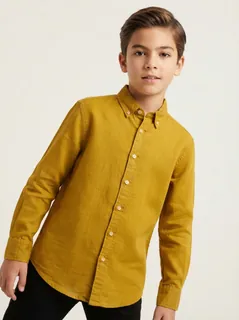 ATTOM KIDS LINEN F/S SHIRT 1