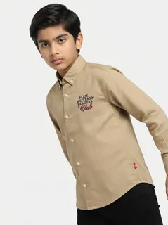 ABC KIDS LINEN PLAIN F/S SHIRT 1