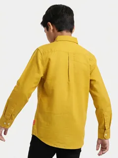 ABC KIDS LINEN PLAIN F/S SHIRT 7