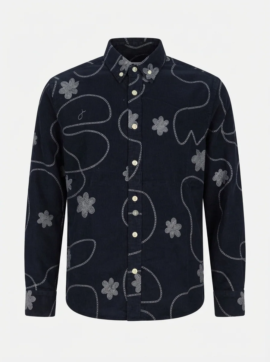 ATTOM KIDS CORDUROY PRINT F/S SHIRT, image 3