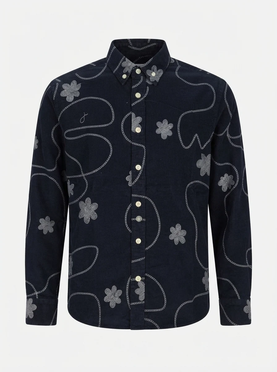 ATTOM KIDS CORDUROY PRINT F/S SHIRT, image 3