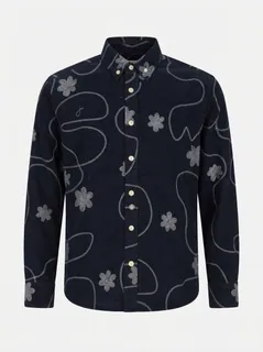 ATTOM KIDS CORDUROY PRINT F/S SHIRT 3