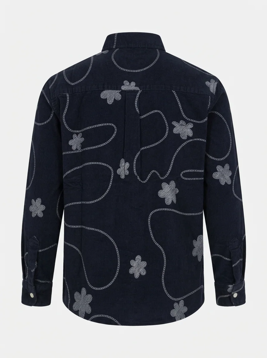 ATTOM KIDS CORDUROY PRINT F/S SHIRT, image 4