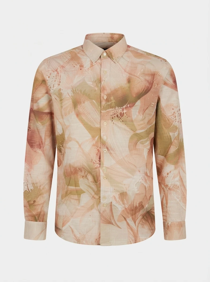 ABC KIDS  LINEN PRINT F/S SHIRT, image 3