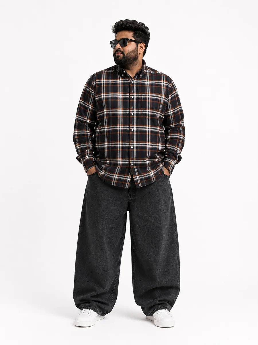YELLOW OXFORD CHECK SHIRT F/S, image 2