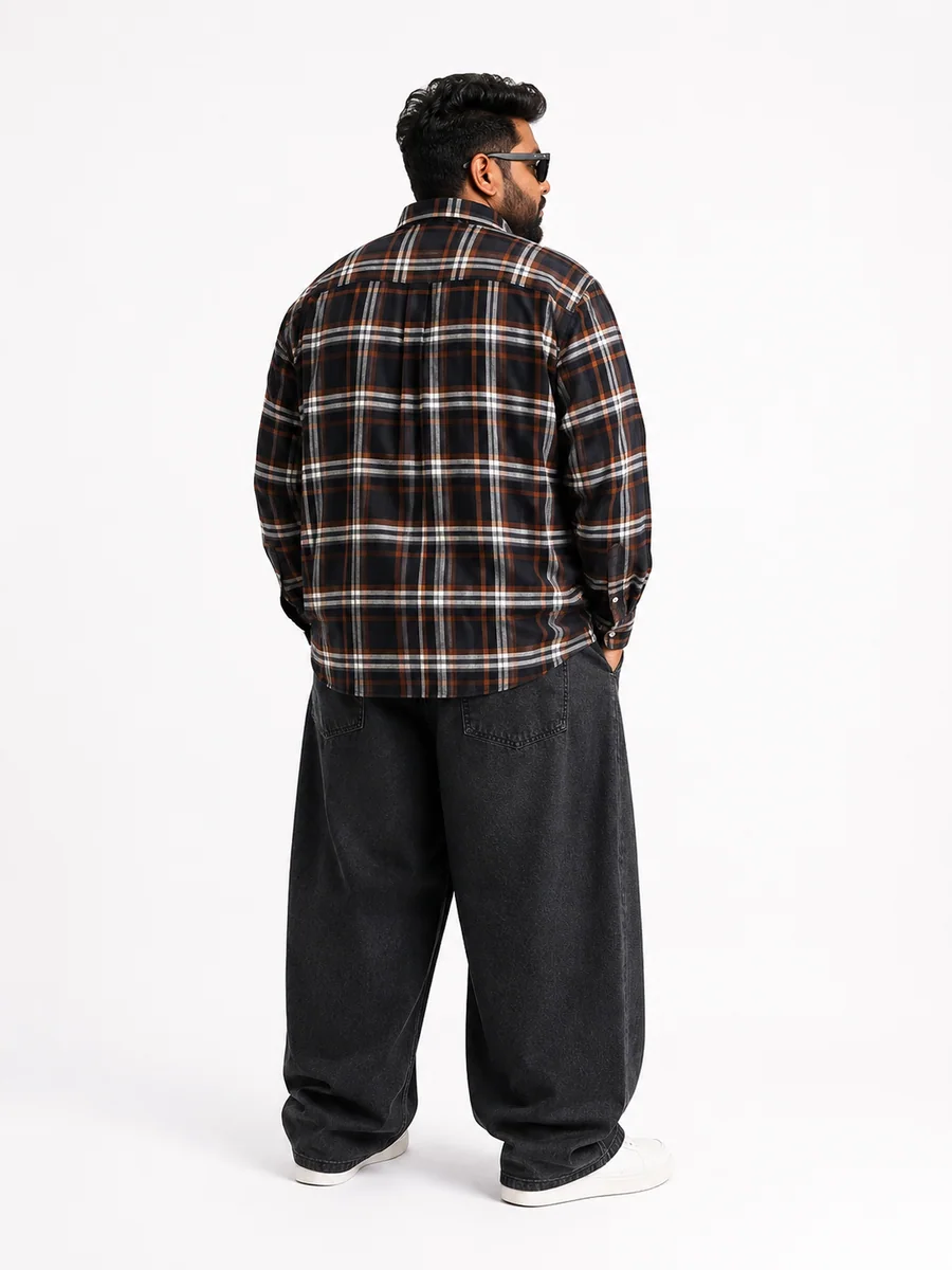 YELLOW OXFORD CHECK SHIRT F/S, image 6