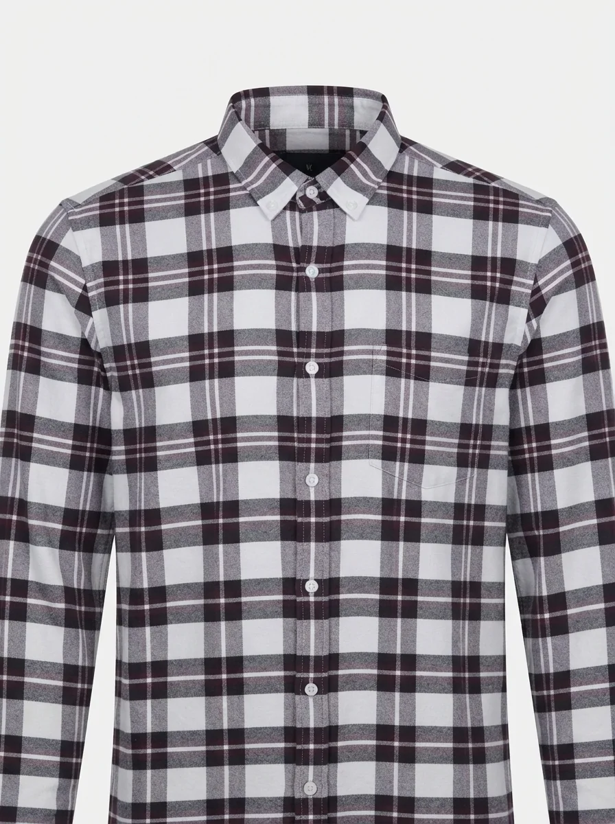 YELLOW OXFORD CHECK SHIRT F/S, image 5