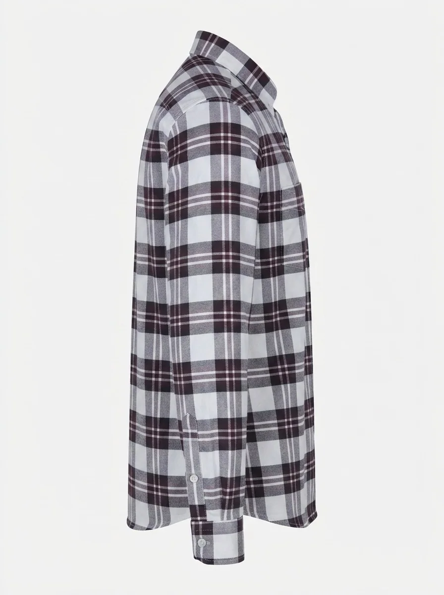 YELLOW OXFORD CHECK SHIRT F/S, image 12
