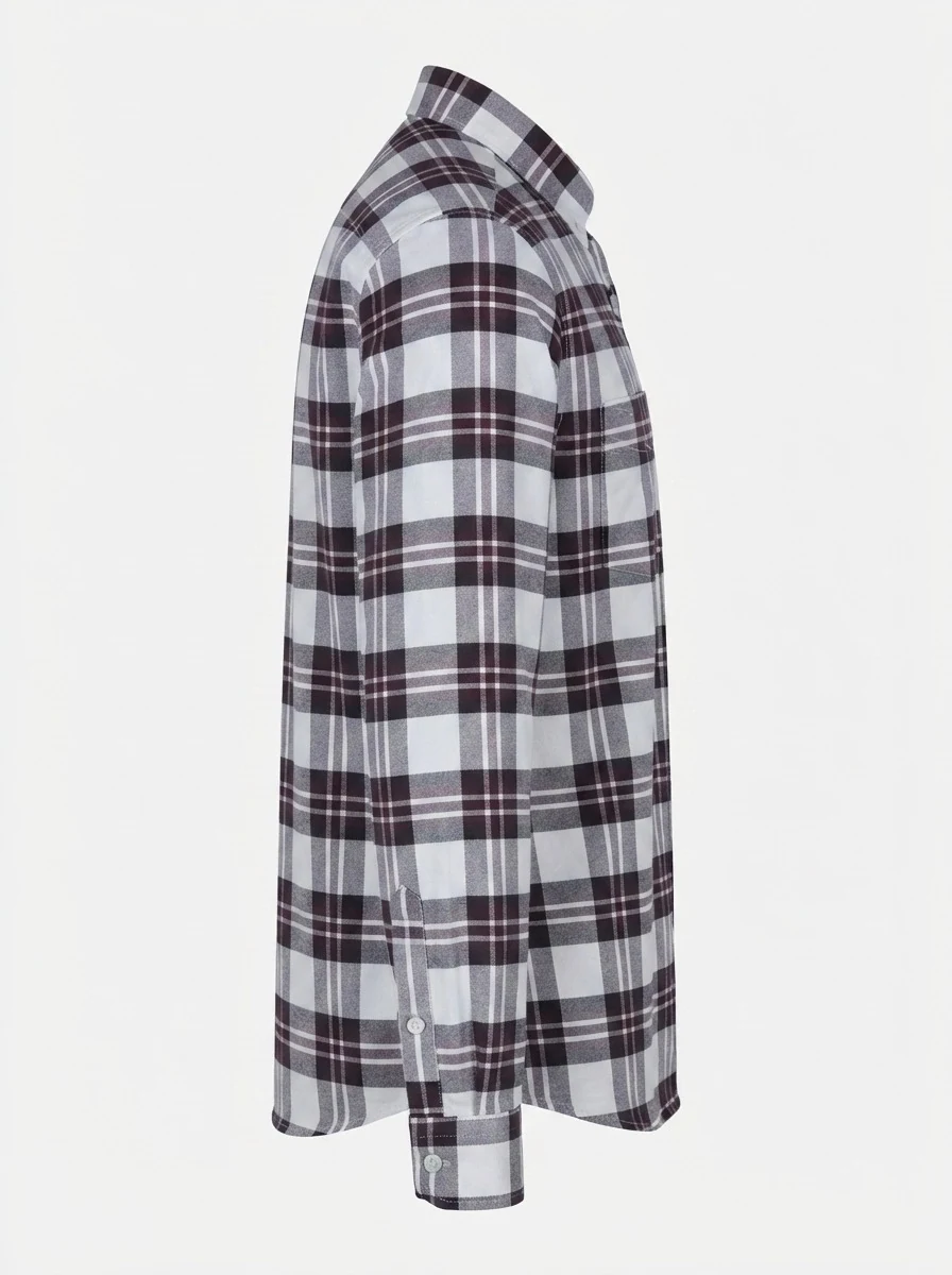 YELLOW OXFORD CHECK SHIRT F/S, image 12