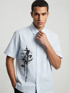 HANG MICRO CHECK SHIRT F/S 1