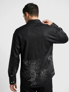 CADET IMP LINEN PRINT SHIRT F/S 2