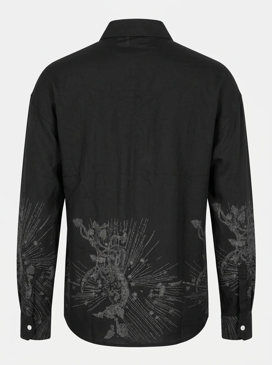CADET IMP LINEN PRINT SHIRT F/S, image 4