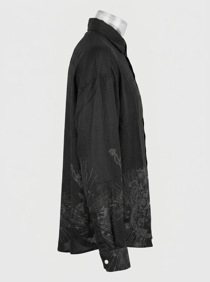 CADET IMP LINEN PRINT SHIRT F/S, image 5