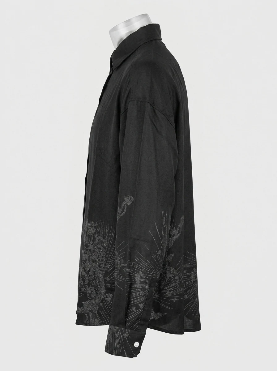 CADET IMP LINEN PRINT SHIRT F/S, image 6