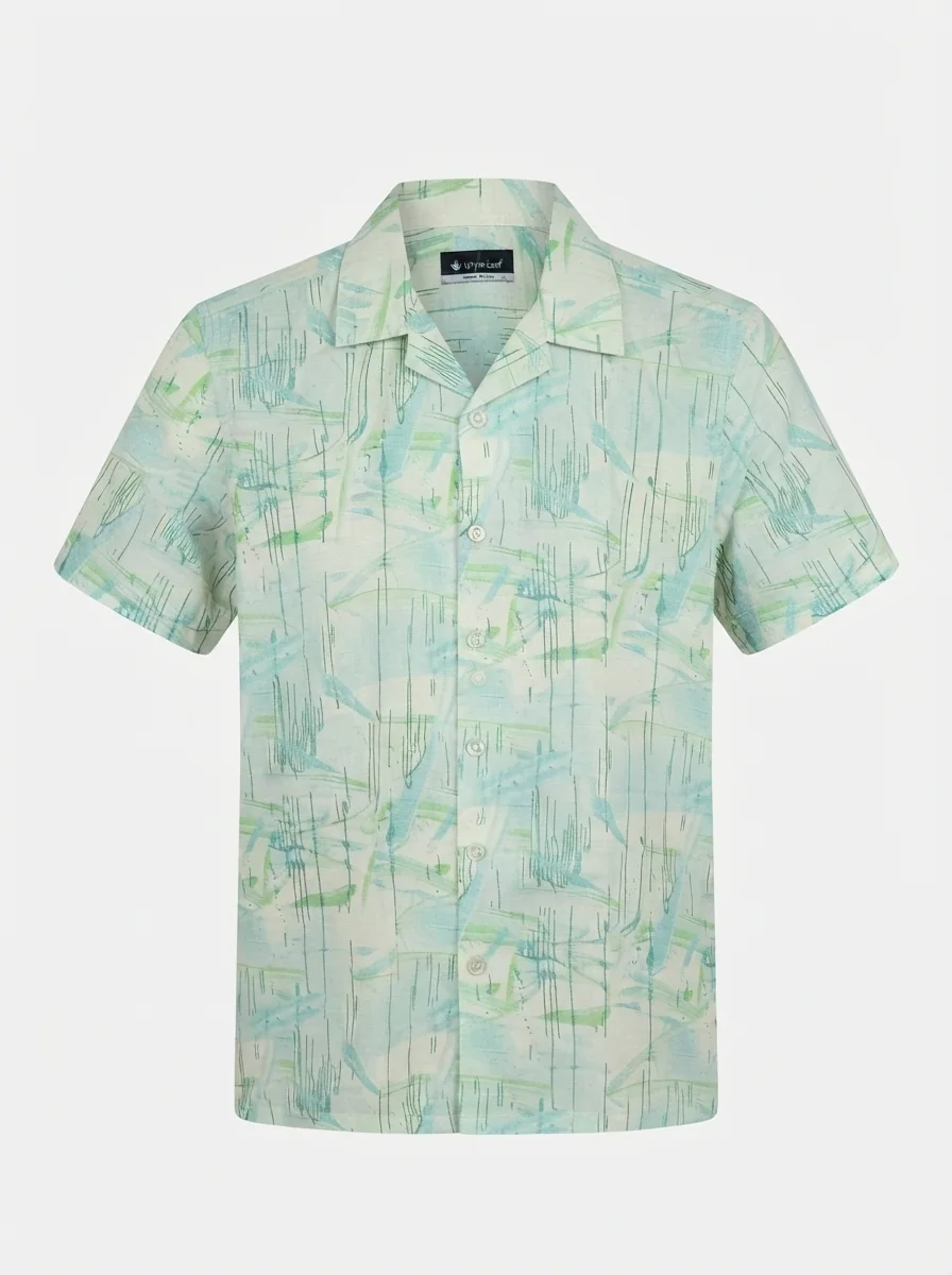 WHITE LEAF LINEN PRINT, image 3