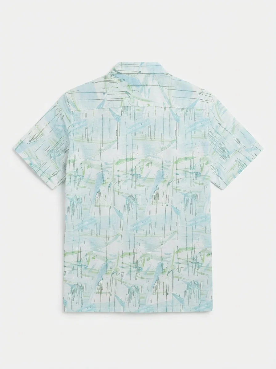 WHITE LEAF LINEN PRINT, image 4