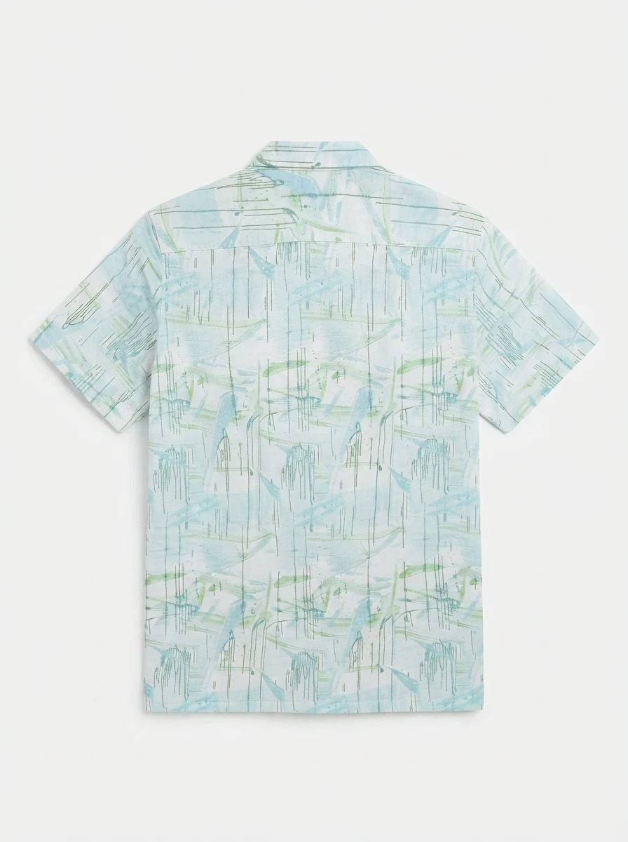 WHITE LEAF LINEN PRINT, image 4