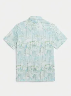 WHITE LEAF LINEN PRINT 4