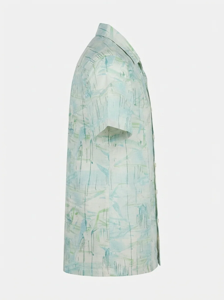 WHITE LEAF LINEN PRINT, image 5