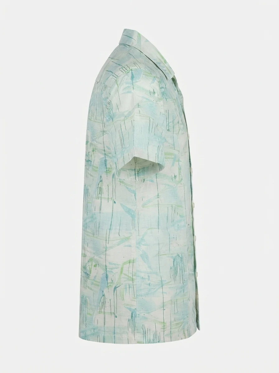 WHITE LEAF LINEN PRINT, image 5