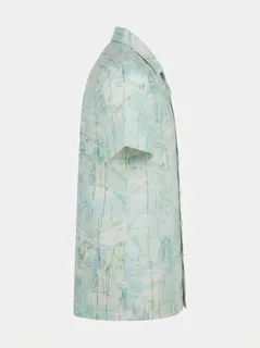 WHITE LEAF LINEN PRINT 5