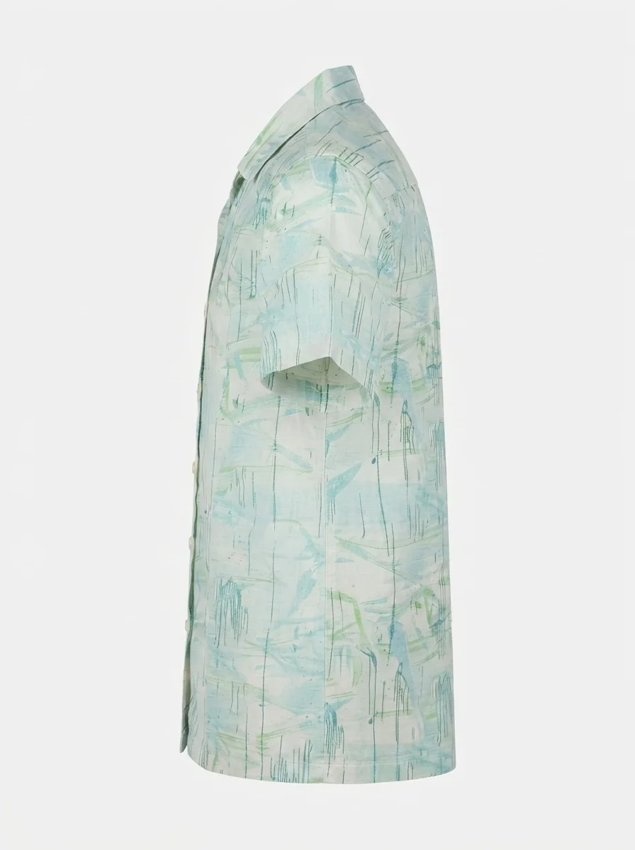 WHITE LEAF LINEN PRINT, image 6