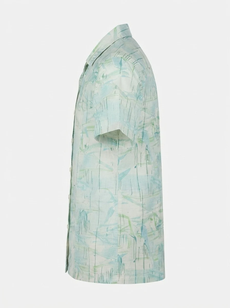 WHITE LEAF LINEN PRINT, image 6