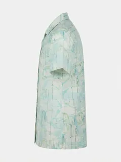 WHITE LEAF LINEN PRINT 6