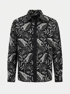 BELLI'S LINEN PRINT SHIRT F/S 3