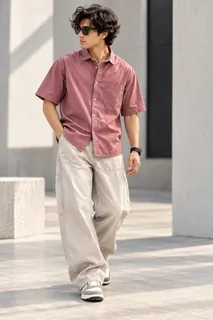 VOGUE OXFORD PLAIN H/S SHIRT 1