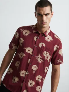 RED PRINT SHIRT XXL 1