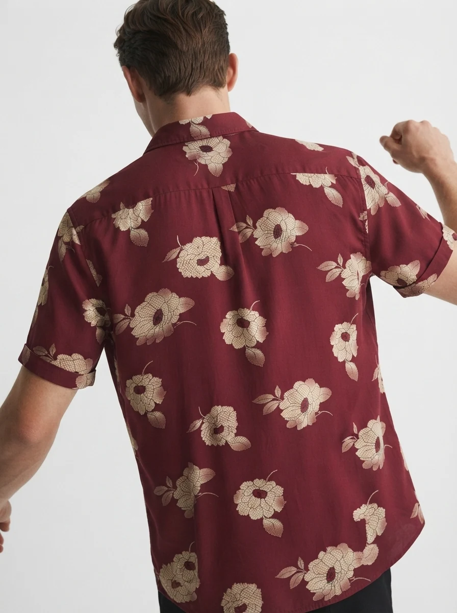 RED PRINT SHIRT XXL, image 2