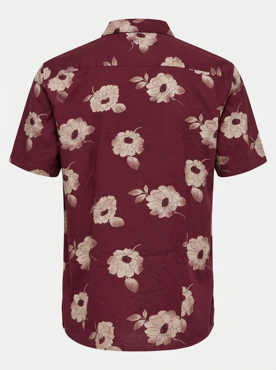 RED PRINT SHIRT XXL, image 4