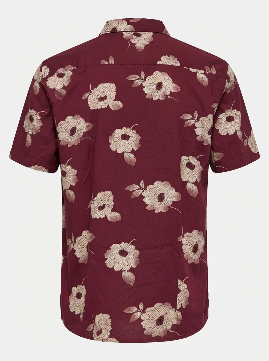 RED PRINT SHIRT XXL, image 4