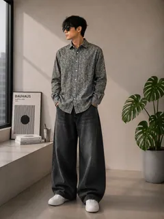 GR2015 CALZADO LINEN PRINTED SHIRT 1