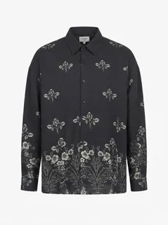 GR3619 CHARLLY IMP LINEN PRINT SHIRT F/S 3